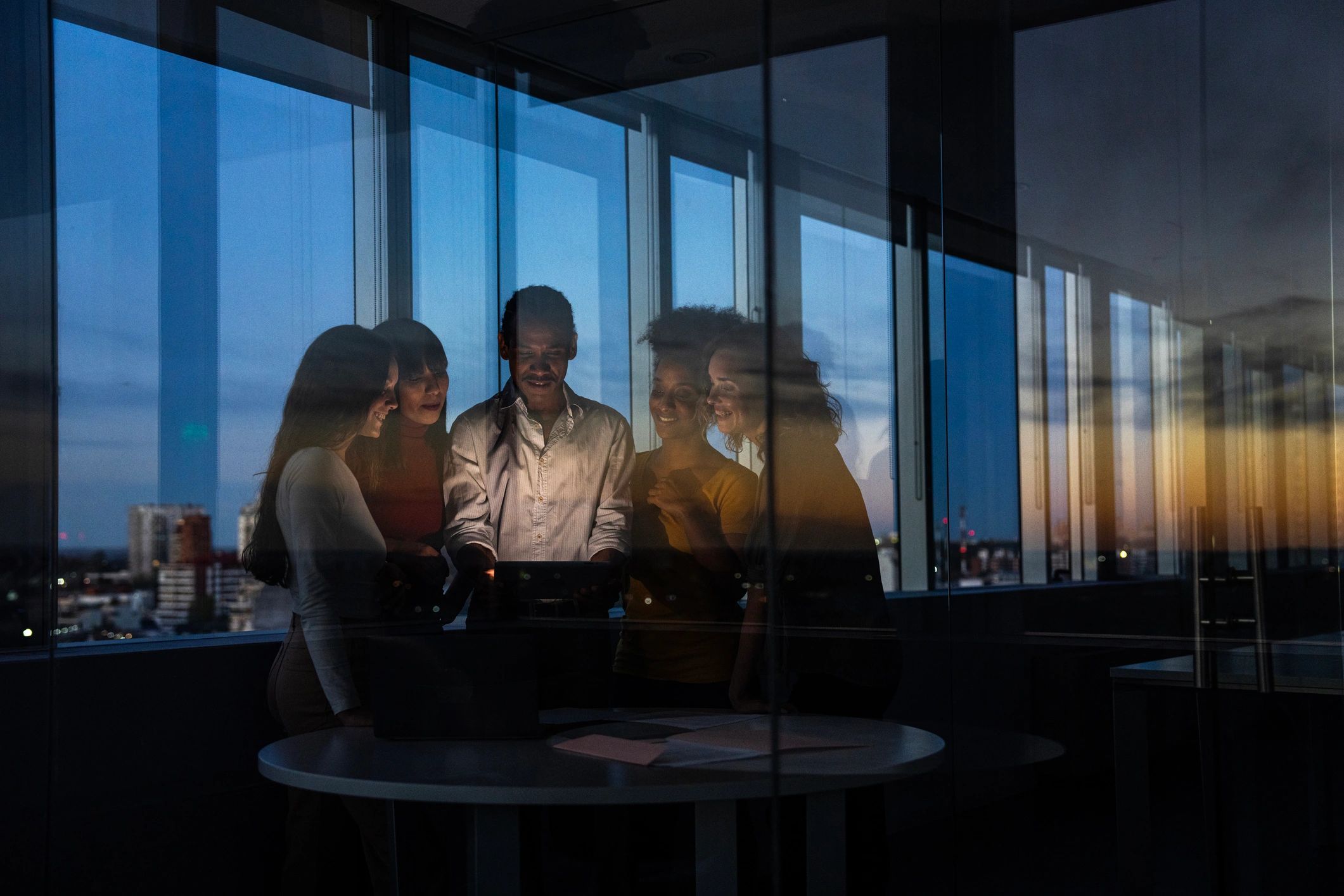 Business team planning next steps before a formal letter of intent